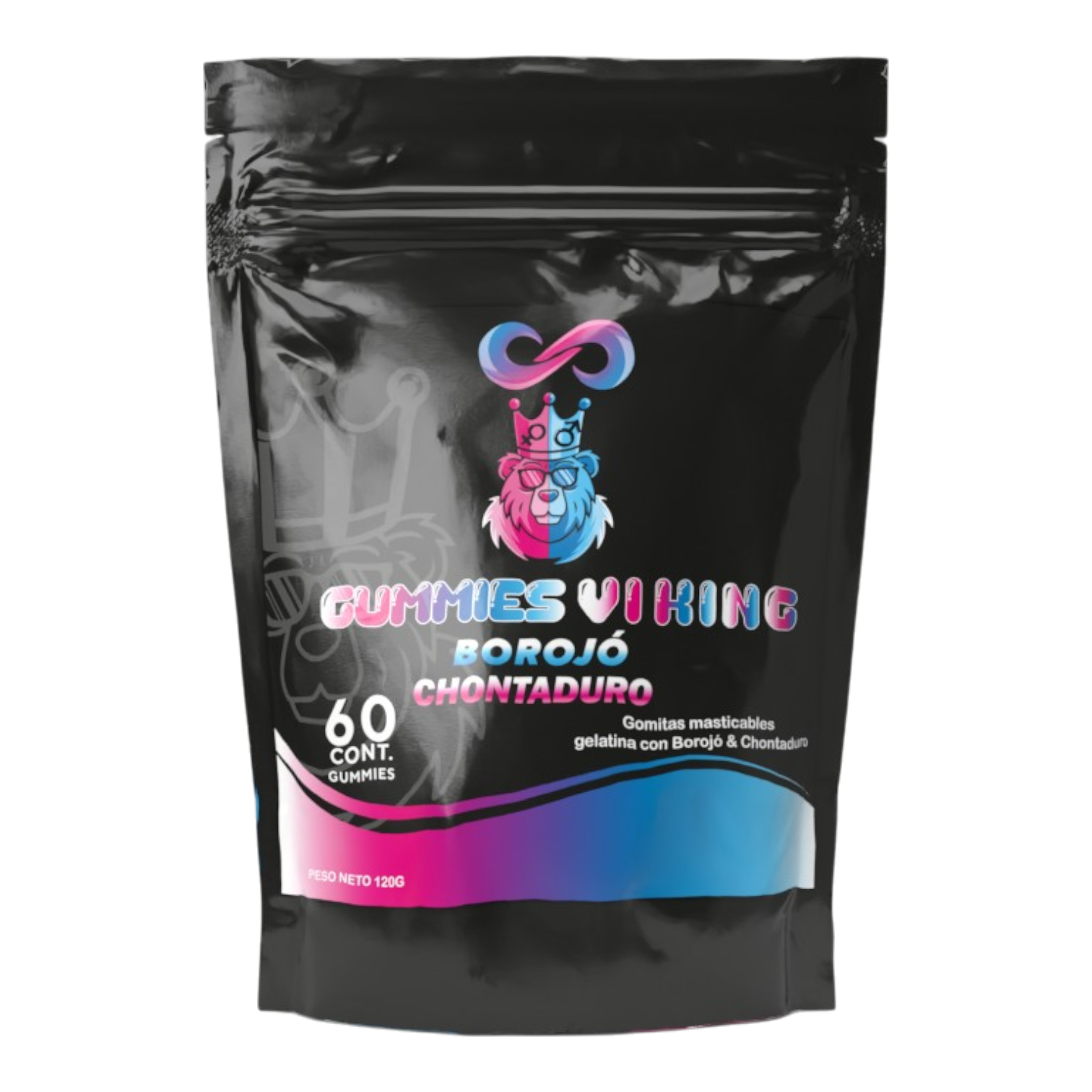 Miniatura 2 de Bolsa 01 Gummies Vi King Potencializador